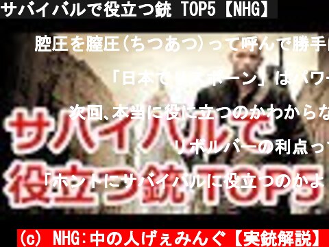 サバイバルで役立つ銃 TOP5【NHG】  (c) NHG:中の人げぇみんぐ【実銃解説】