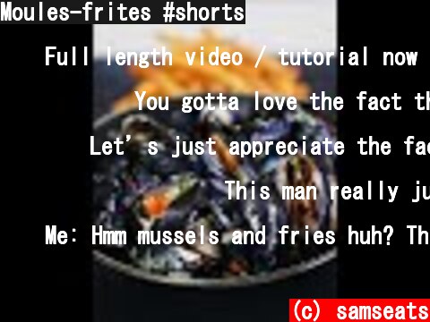 Moules-frites #shorts  (c) samseats