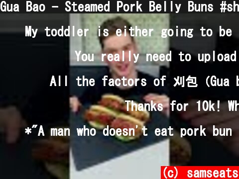 Gua Bao - Steamed Pork Belly Buns #shorts  (c) samseats