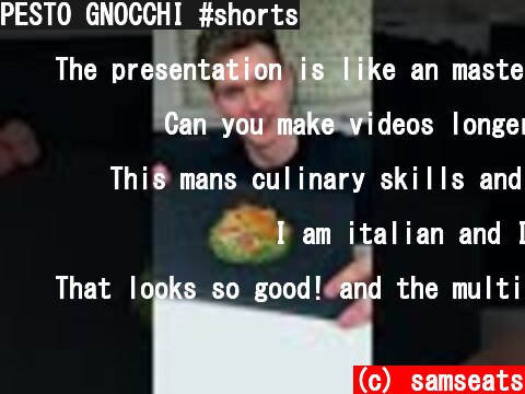 PESTO GNOCCHI #shorts  (c) samseats