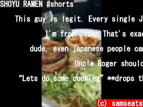 SHOYU RAMEN #shorts  (c) samseats