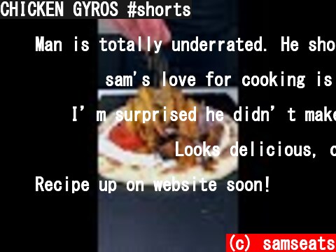 CHICKEN GYROS #shorts  (c) samseats