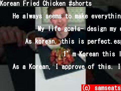 Korean Fried Chicken #shorts  (c) samseats