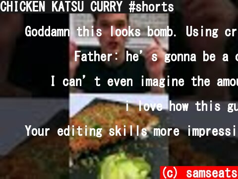 CHICKEN KATSU CURRY #shorts  (c) samseats