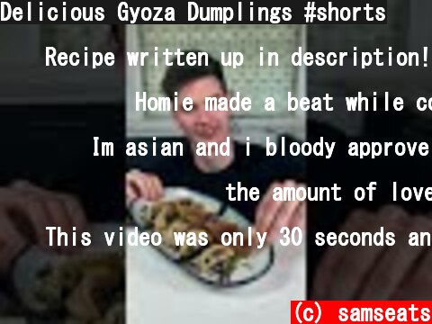 Delicious Gyoza Dumplings #shorts  (c) samseats