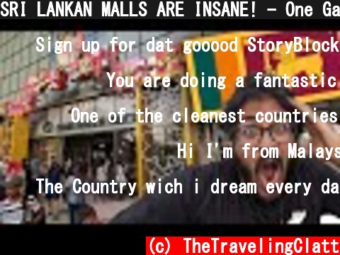 SRI LANKAN MALLS ARE INSANE! - One Galle Face Colombo Sri Lanka  (c) TheTravelingClatt