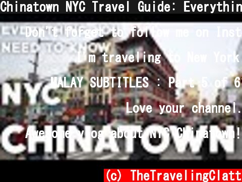 Chinatown NYC Travel Guide: Everything you need to know  (c) TheTravelingClatt