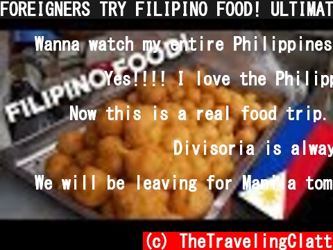 FOREIGNERS TRY FILIPINO FOOD! ULTIMATE Philippines Food Taste Test! Divisoria Market  (c) TheTravelingClatt