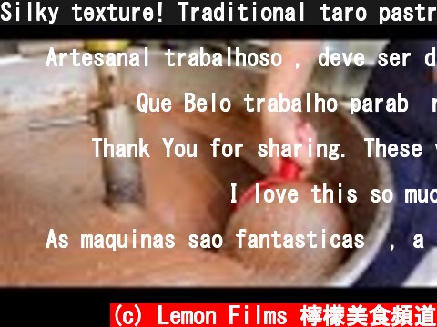 Silky texture! Traditional taro pastry making skills / 紫芋酥(芋頭酥)製作 - Taiwanese Food  (c) Lemon Films 檸檬美食頻道