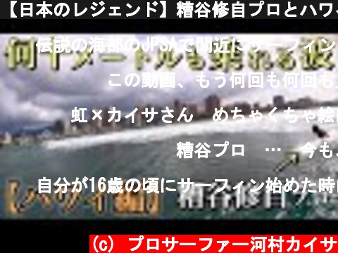 【日本のレジェンド】糟谷修自プロとハワイのファンウェーブでサーフィンしてきた。  (c) プロサーファー河村カイサ