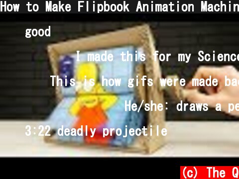 How to Make Flipbook Animation Machine at Home  (c) The Q