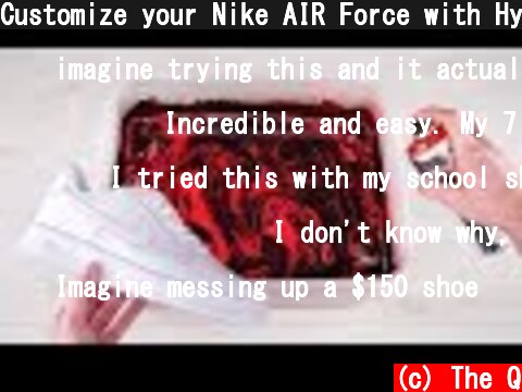 Customize your Nike AIR Force with Hydro Dipping  (c) The Q