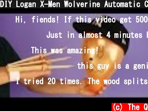 DIY Logan X-Men Wolverine Automatic Claws from 15 Popsicle Sticks  (c) The Q