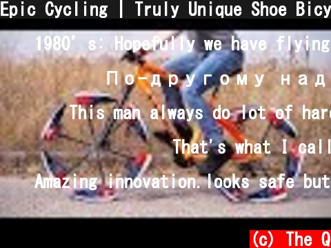 Epic Cycling | Truly Unique Shoe Bicycle  (c) The Q