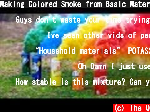 Making Colored Smoke from Basic Materials  (c) The Q