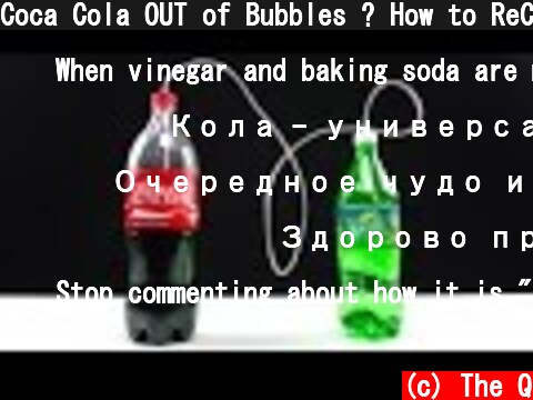 Coca Cola OUT of Bubbles ? How to ReCarbonate Coca Cola or make any soda drink in 5 Minutes  (c) The Q