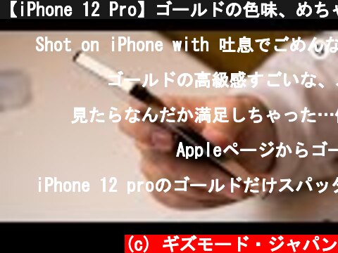 【iPhone 12 Pro】ゴールドの色味、めちゃめちゃ良くない…？（iPhone 12 Proで撮影）  (c) ギズモード・ジャパン