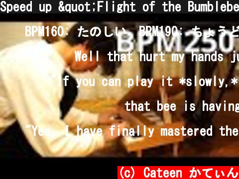 Speed up "Flight of the Bumblebee" on Toy piano  (c) Cateen かてぃん