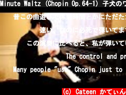 Minute Waltz (Chopin Op.64-1) 子犬のワルツ by Hayato Sumino  (c) Cateen かてぃん