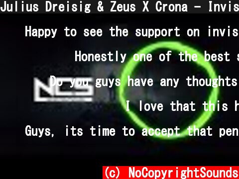 Julius Dreisig & Zeus X Crona - Invisible [NCS Release]  (c) NoCopyrightSounds
