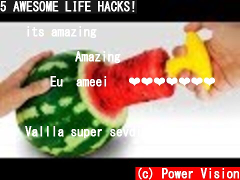 5 AWESOME LIFE HACKS!  (c) Power Vision