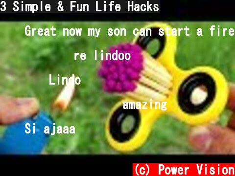 3 Simple & Fun Life Hacks  (c) Power Vision