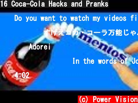 16 Coca-Cola Hacks and Pranks  (c) Power Vision