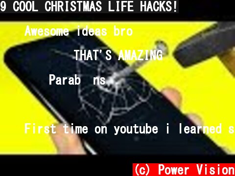 9 COOL CHRISTMAS LIFE HACKS!  (c) Power Vision