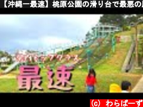 【沖縄一最速】桃原公園の滑り台で最悪の展開に涙  (c) わらばーず