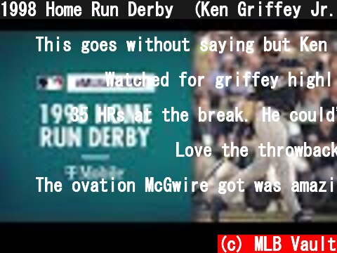 1998 Home Run Derby  (Ken Griffey Jr. goes off!) | #MLBAtHome  (c) MLB Vault
