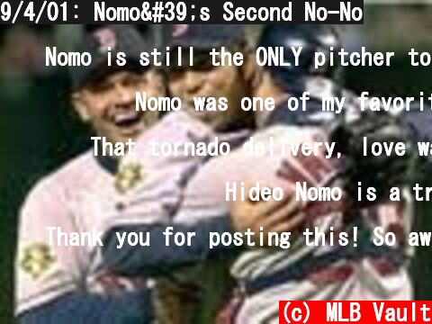 9/4/01: Nomo's Second No-No  (c) MLB Vault