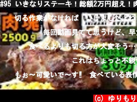 #95 いきなりステーキ！総額2万円超え！肉塊を30分以内に制覇せよ！  (c) ゆりもり