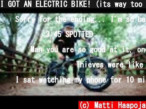 (c) Matti Haapoja I GOT AN ELECTRIC BIKE! (its way too fast.....) I GOT AN ELECTRIC BIKE! (its way too fast.....) (c) Matti Haapoja