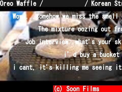 Oreo Waffle / 오레오 와플 / Korean Street Food  (c) Soon Films 순필름
