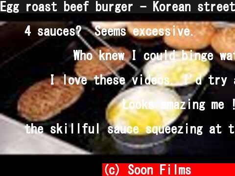 Egg roast beef burger - Korean street food  (c) Soon Films 순필름