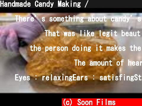 Handmade Candy Making / 수제 사탕 만들기 / Korean Candy Store  (c) Soon Films 순필름