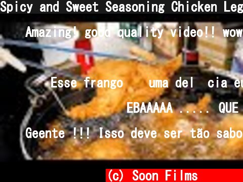 Spicy and Sweet Seasoning Chicken Leg - Korean Street Food  (c) Soon Films 순필름