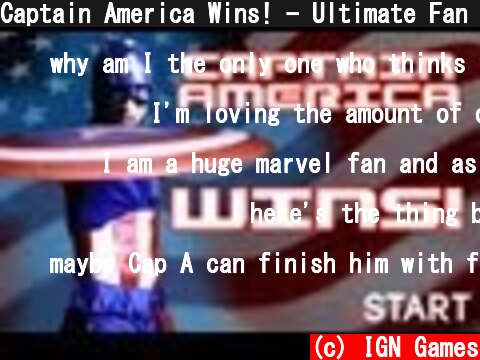 Captain America Wins! - Ultimate Fan Fights Episode 1  (c) IGN Games