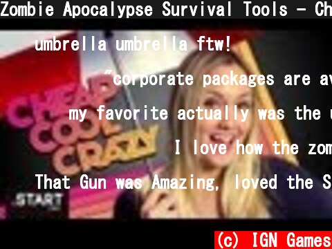 Zombie Apocalypse Survival Tools - Cheap Cool Crazy  (c) IGN Games