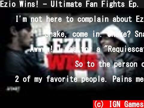 Ezio Wins! - Ultimate Fan Fights Ep. 4 [Assassin's Creed's Ezio vs Metal Gear's Solid Snake]  (c) IGN Games