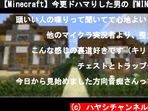 【Minecraft】今更ドハマりした男の『MINECRAFT』実況プレイ part6 【実況】  (c) ハヤシチャンネル
