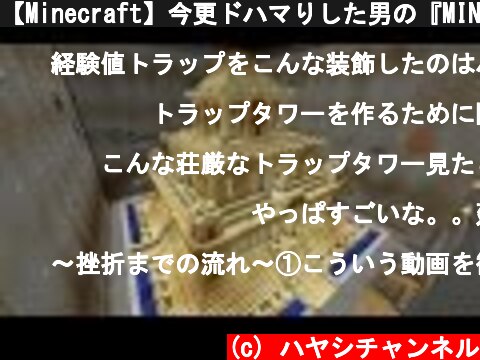 【Minecraft】今更ドハマりした男の『MINECRAFT』実況プレイ part21 【実況】  (c) ハヤシチャンネル