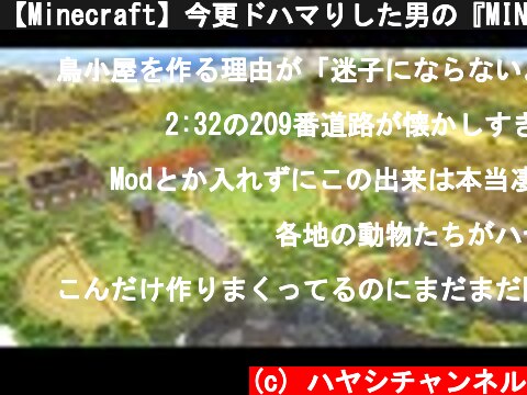 【Minecraft】今更ドハマりした男の『MINECRAFT』実況プレイ Ex-3【実況】  (c) ハヤシチャンネル