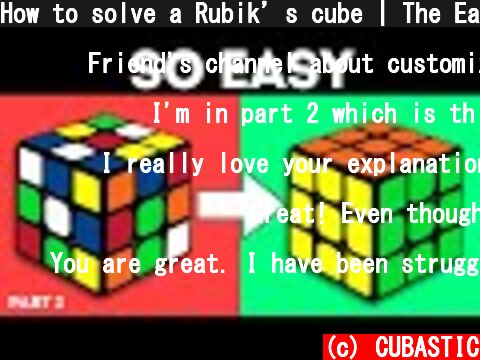 How to solve a Rubik’s cube | The Easiest tutorial | Part 2  (c) CUBASTIC