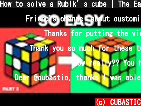 How to solve a Rubik’s cube | The Easiest tutorial | Part 3  (c) CUBASTIC