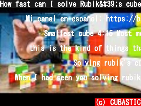 How fast can I solve Rubik's cubes of different sizes?  (c) CUBASTIC