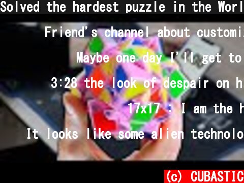 Solved the hardest puzzle in the World | Incredible LimCube  (c) CUBASTIC