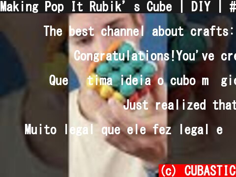 Making Pop It Rubik’s Cube | DIY | #Shorts  (c) CUBASTIC