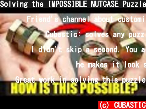Solving the IMPOSSIBLE NUTCASE Puzzle!  (c) CUBASTIC