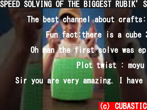 SPEED SOLVING OF THE BIGGEST RUBIK’S CUBE IN THE WORLD 19x19x19 | #Shorts  (c) CUBASTIC